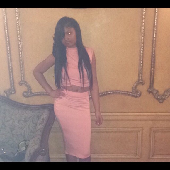 pink two piece fashion nova set - Picture 2 of 2